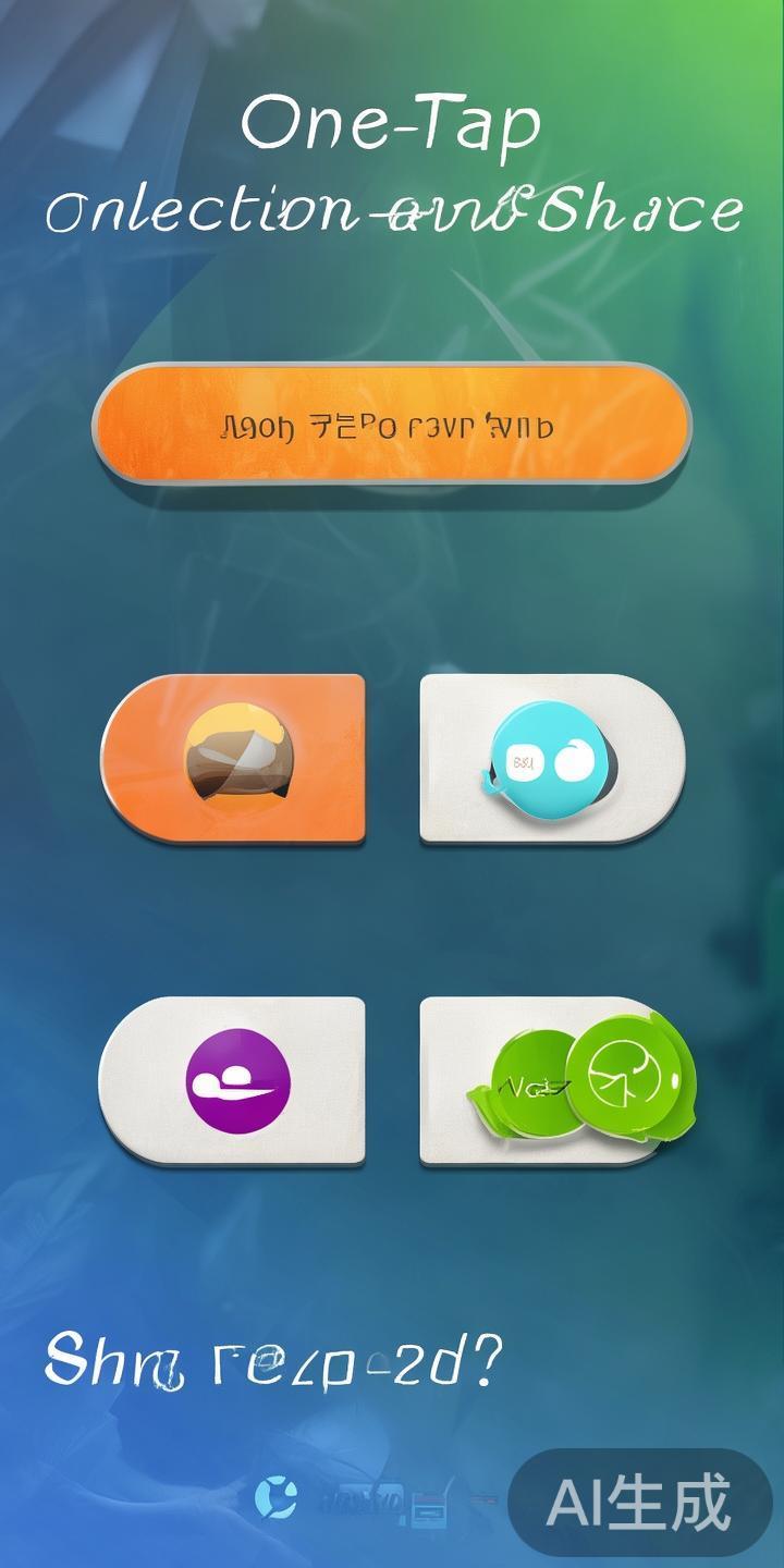 一键收藏和分享：遇到精彩瞬间或感兴趣内容时，利用“